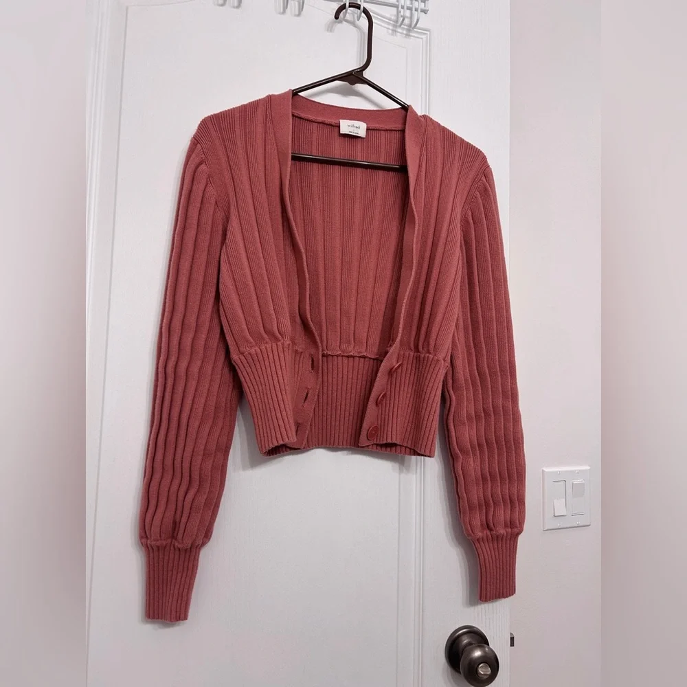 Aritzia Wilfred Plunge Front Cardigan • Size Large - Picture 10 of 10